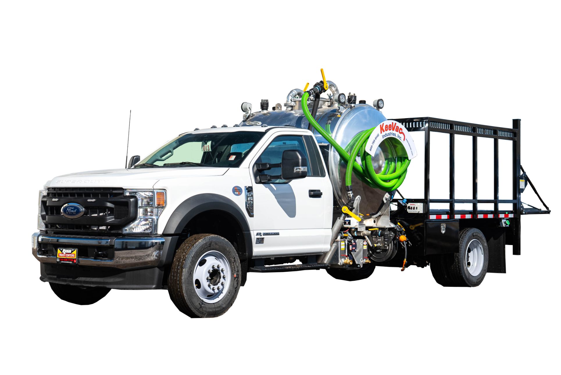 Pickup and delivery vacuum truck in service configuration from KeeVac Industries
